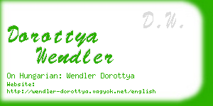 dorottya wendler business card